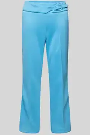 STEHMANN Flared cut broek in verkorte pasvorm met riem, model 