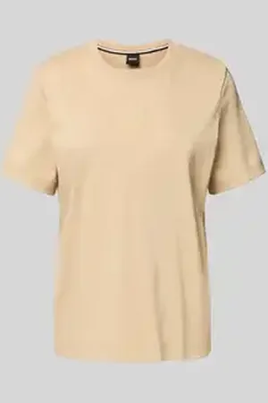 HUGO BOSS T-shirt met labelstitching, model 