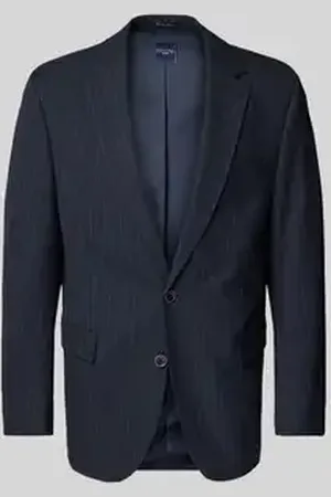 Christian Berg Slim fit 2-knoopscolbert met viscosegehalte