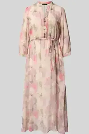 More & More Midi-jurk met tuniekkraag en korte knoopsluiting