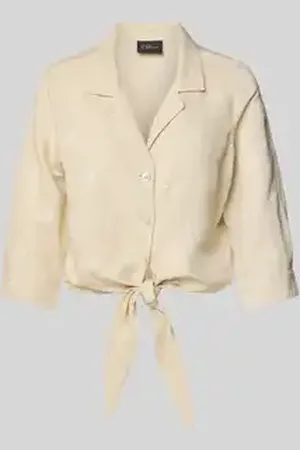 QS by s.Oliver Regular fit blouse met geborduurd motief