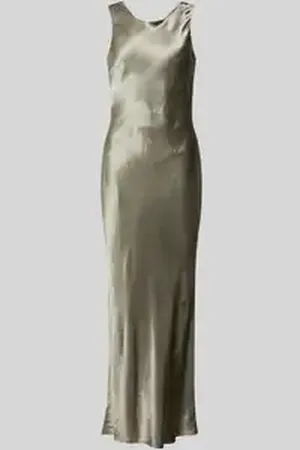 SELECTED Maxi-jurk met cascadehals, model 