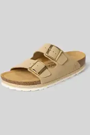 Espadrij Slippers met reliëflogo, model 