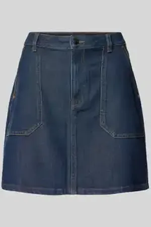 TOM TAILOR Regular fit jeansrok in een lyocellmix met contrasterende naden
