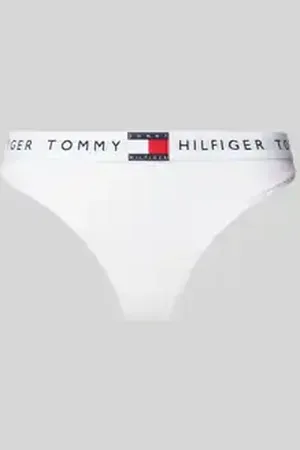 Tommy Hilfiger String met elastische band met label, model 