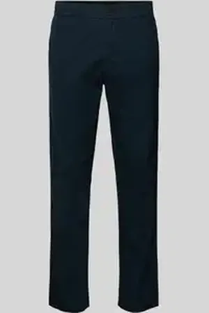 Knowledge Cotton Apparal Tapered fit chino met steekzakken, model 