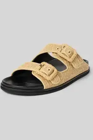 HUGO BOSS Slippers met labeldetail, model 