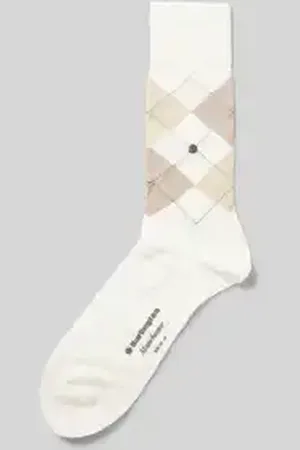 Burlington Sokken met labelapplicatie, model 