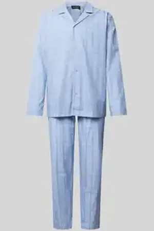 Hanro Pyjama met all-over motief, model 