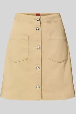 HUGO BOSS Jeansrok met opgestikte zakken, model 