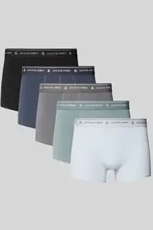 JACK & JONES Boxershort met elastische band met label in een set van 5 stuks, model 