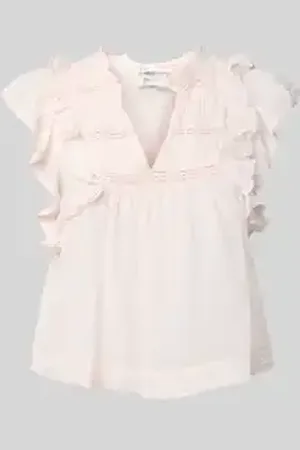 Neo Noir Regular fit blousetop met kapmouwen, model 