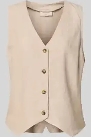 Freequent Linnen gilet met V-hals, model 