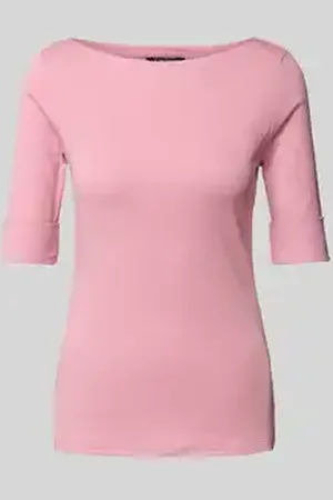 Ralph Lauren T-shirt met geribde boothals, model 