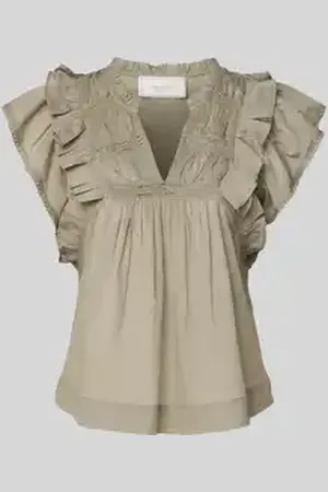 Neo Noir Regular fit blousetop met kapmouwen, model 