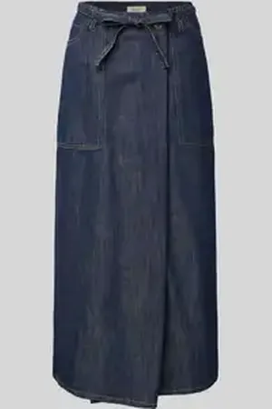 Max Mara Jeansrok met strikceintuur, model 