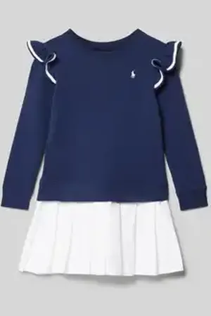 Ralph Lauren Jurk van puur katoen met ruches