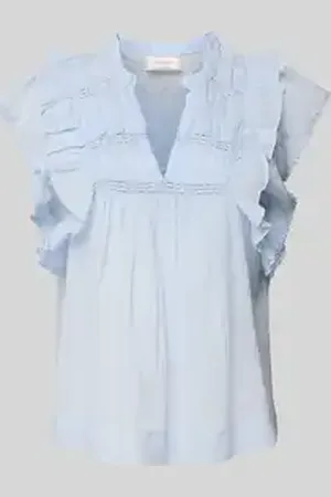 Neo Noir Regular fit blousetop met kapmouwen, model 