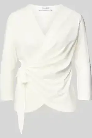 Zabaione Shirt met lange mouwen in wikkellook