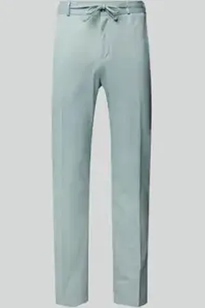 Zuitable Slim fit pantalon met strikceintuur, model 