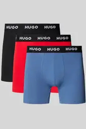 HUGO BOSS Boxershort met elastische logoband in een set van 3 stuks