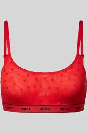 HUGO BOSS Bralette met structuurmotief