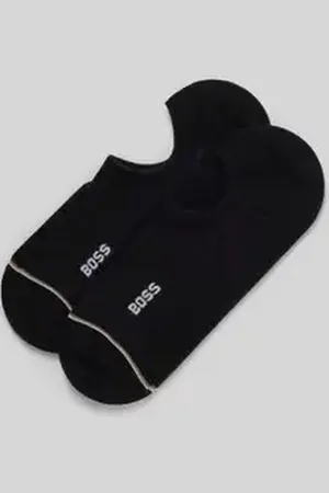 HUGO BOSS Kousenvoetjes met labelprint in een set van 2 paar