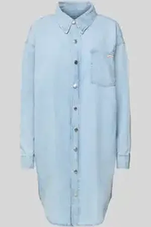 Calvin Klein Relaxed fit overhemdjurk met borstzak