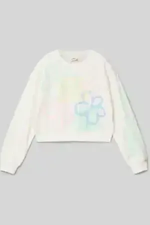 QS by s.Oliver Relaxed fit sweatshirt van katoenmix