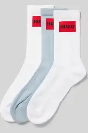 HUGO BOSS Sokken in een set van 3 paar met labeldetail