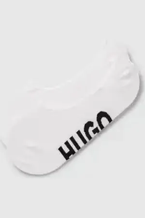 HUGO BOSS Kousenvoetjes met labelopschrift in een set van 2 paar