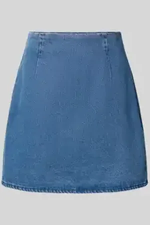 EDITED the label Jeansrok met bandplooien, model 