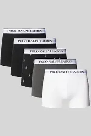 Ralph Lauren Boxershort met elastische band met label in een set van 5 stuks