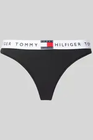 Tommy Hilfiger String met elastische band met label, model 