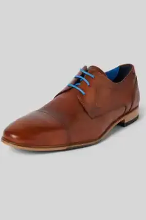 Lloyd Leren derbyschoenen met blokhak, model 