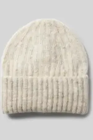 American Vintage Beanie met structuurmotief en alpaca, model 