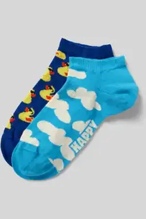 Happy Socks Sneakersokken van katoenmix in een set van 2 paar