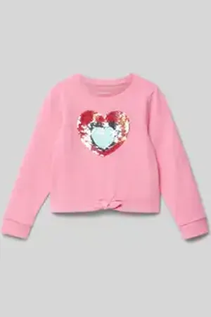 TOM TAILOR Regular fit sweatshirt met interactief pailettenmotief