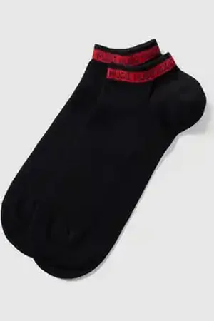 HUGO BOSS Sneakersokken met contraststrepen in een set van 2 paar, model 