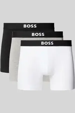 HUGO BOSS Boxershort met elastische band met logo in een set van 3 stuks, model 