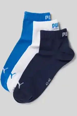 PUMA Sneakersokken met labelprint in een set van 3 paar