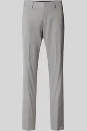 QS by s.Oliver Regular fit pantalon van viscosemix met fijne geweven structuur, model 