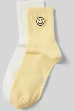 Jake*s Sokken met labelstitching in een set van 2 paar