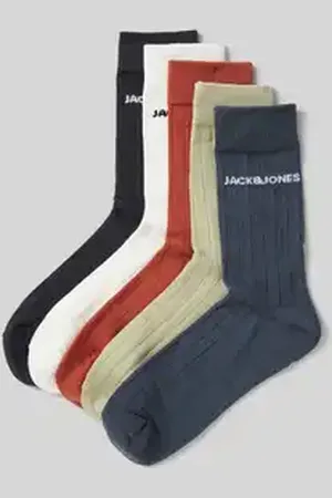JACK & JONES Sokken met labeldetail in een set van 3 paar, model 