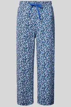Christian Berg Straight leg pyjamabroek met steekzakken