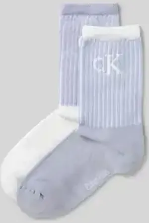 Calvin Klein Sokken met elastische ribboordjes in een set van 2 paar