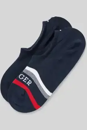 Tommy Hilfiger Kousenvoetjes met elastische ribboordjes in een set van 2 paar