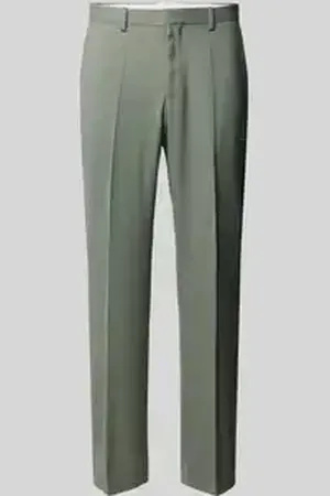 HUGO BOSS Slim fit pantalon met persplooien, model 