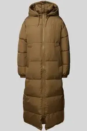 VERO MODA Gewatteerde lange jas met afneembare capuchon, model 