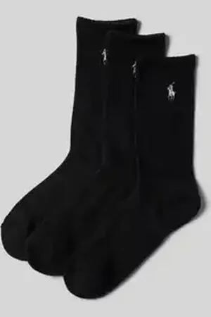 Ralph Lauren Sokken met logostitching in een set van 3 paar